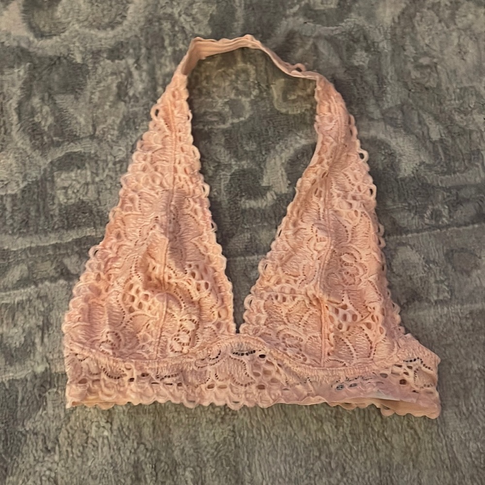 Peach Lace Bralette